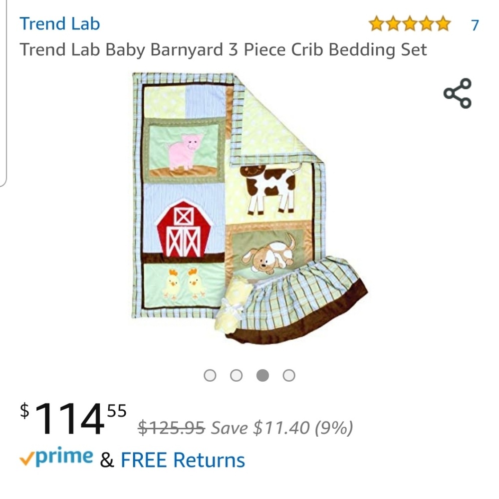 Barnyard nursery bedding